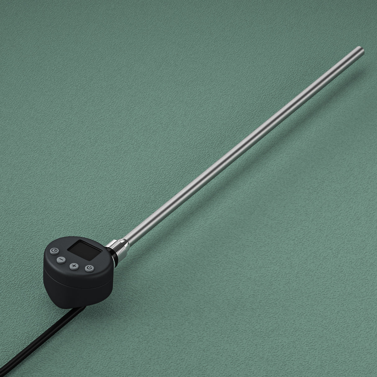 glasvilla Élément Chauffant avec Thermostat Électrique avec Écran LCD Cartouche Chauffante en Acier Inoxydable Élément Chauffant pour Radiateurs Sèche-Serviettes de Salle de Bain