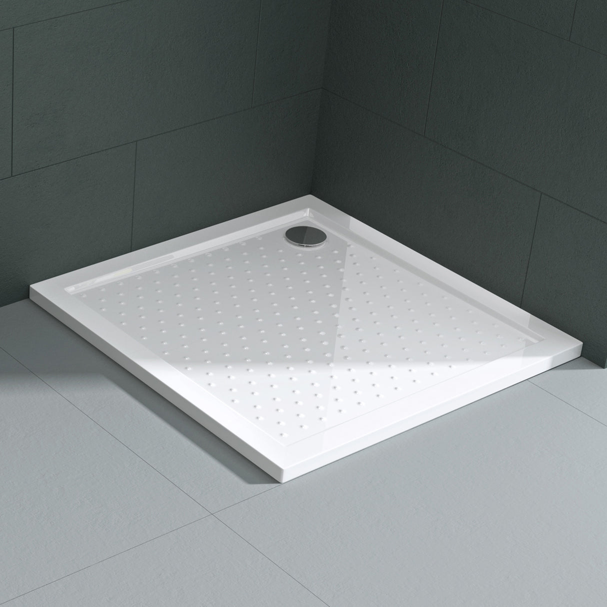 glasvilla Duschwanne Duschtasse Antirutsch de acrílico de alta calidad Cuadrada Lucia