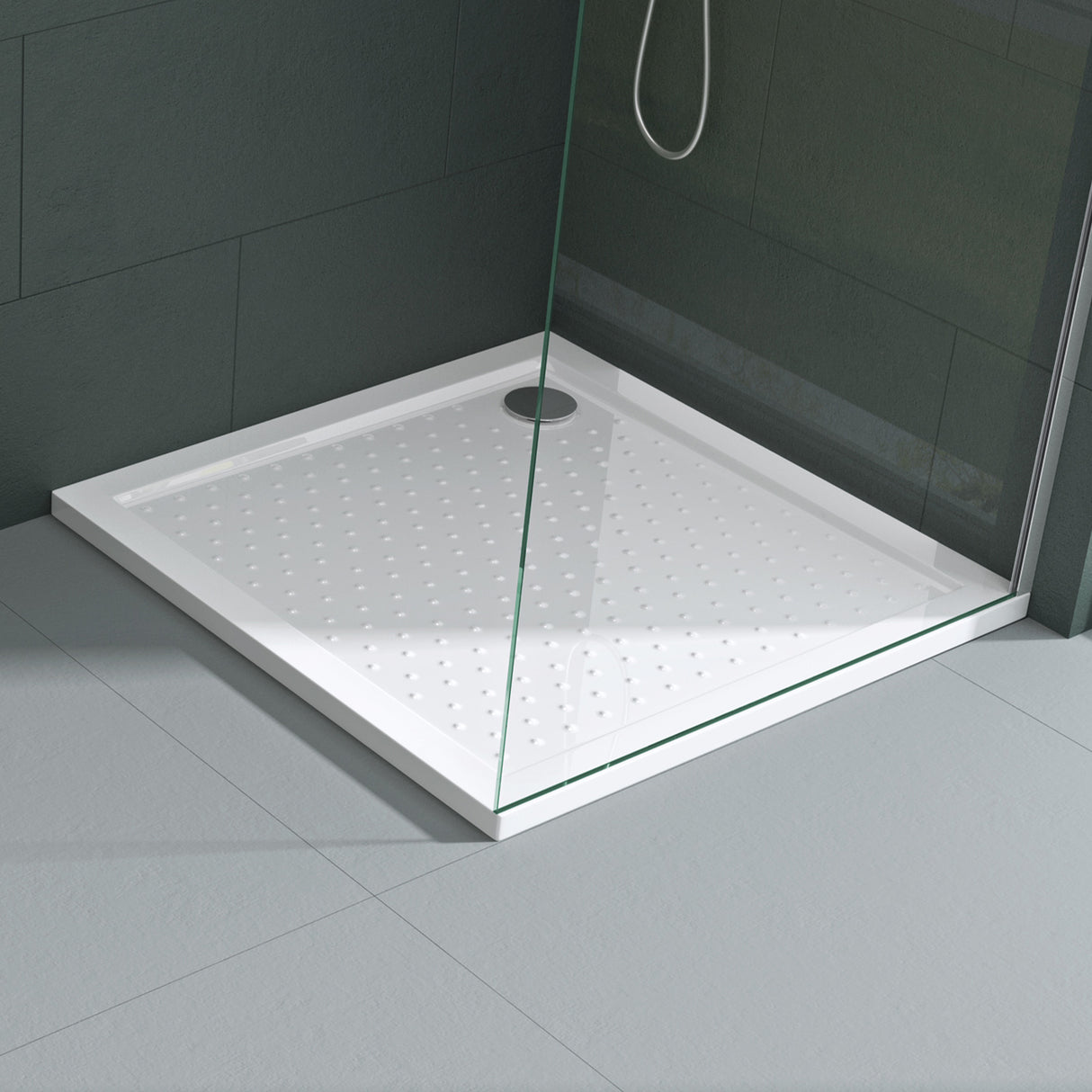 glasvilla Duschwanne Duschtasse Antirutsch de acrílico de alta calidad Cuadrada Lucia