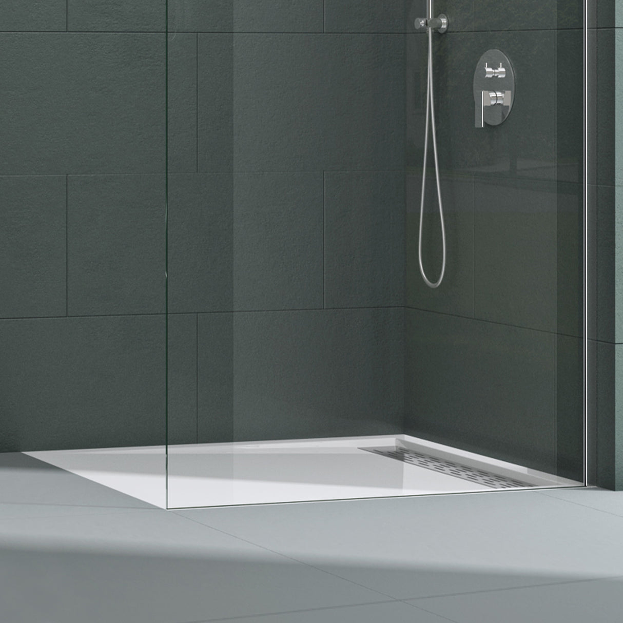 glasvilla Duschwanne Duschtasse aus hochwertigem Acryl Rechteckig Quadratisch Xetro04