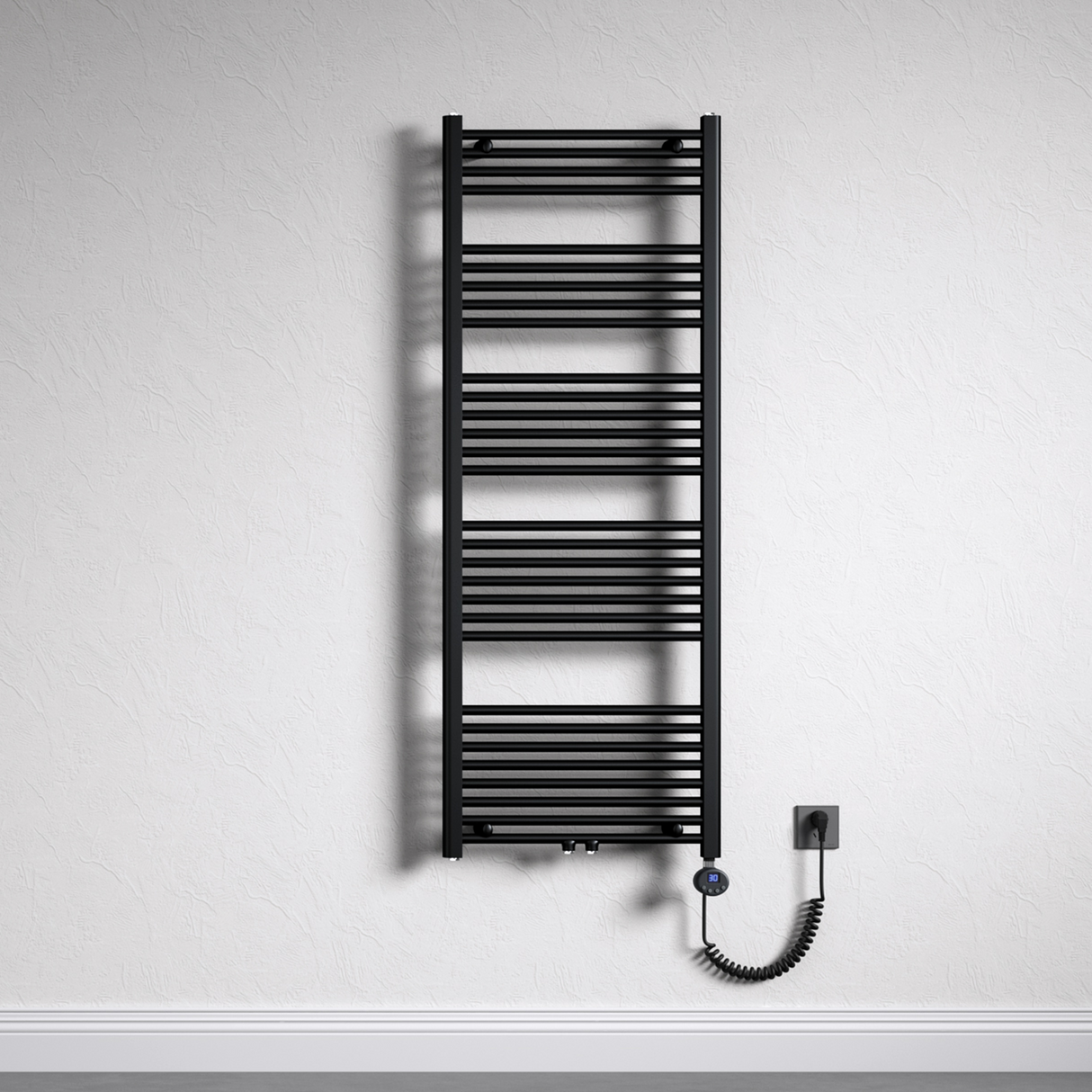 glasvilla Radiateur de Salle de Bain Sèche-Serviettes Électrique avec Raccordement Latéral Radiateur Tubulaire RHE avec Élément Chauffant 02