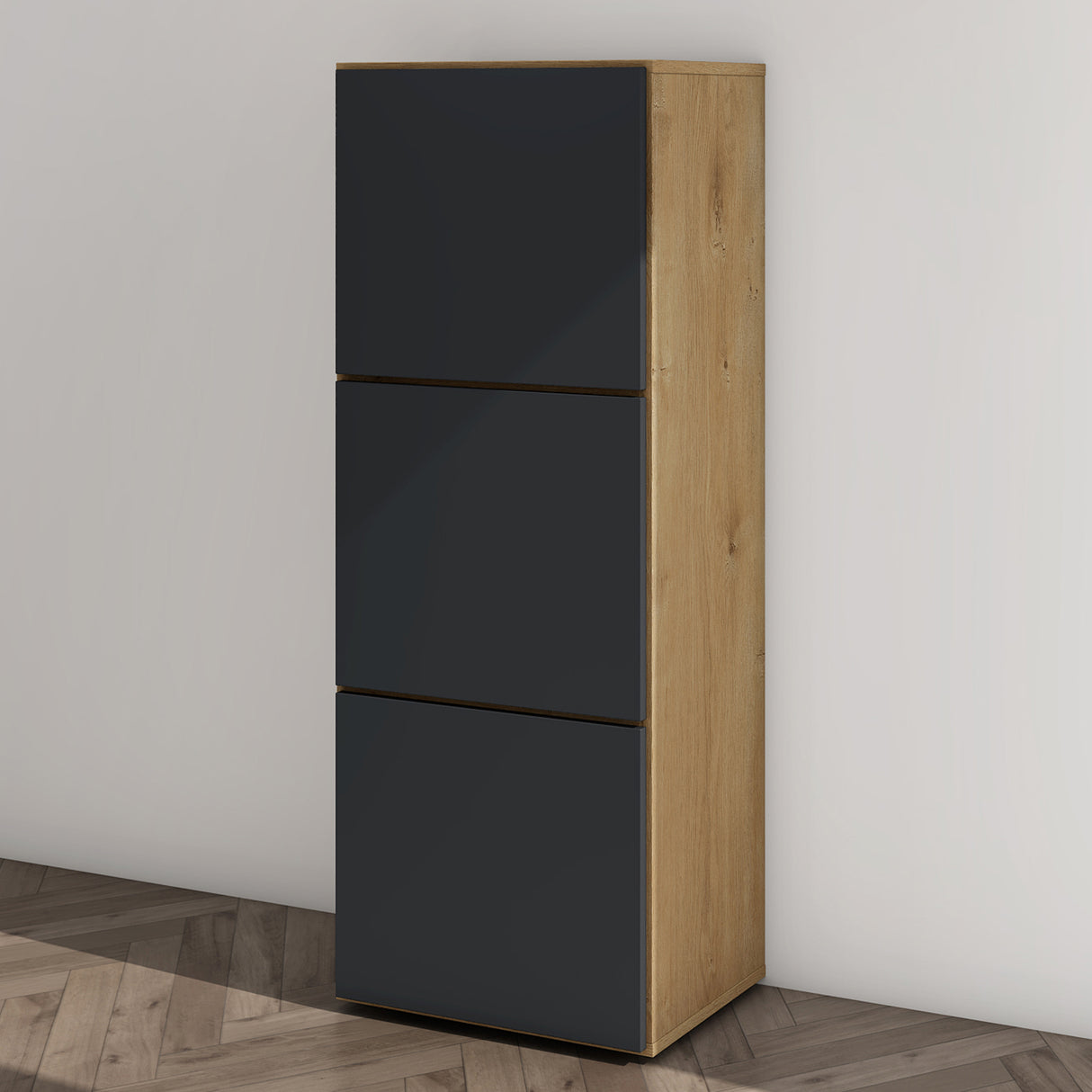 glasvilla Meuble à Chaussures Coffre à Chaussures avec 3 Compartiments LTH 45x36x120 cm Meuble à Chaussures 02