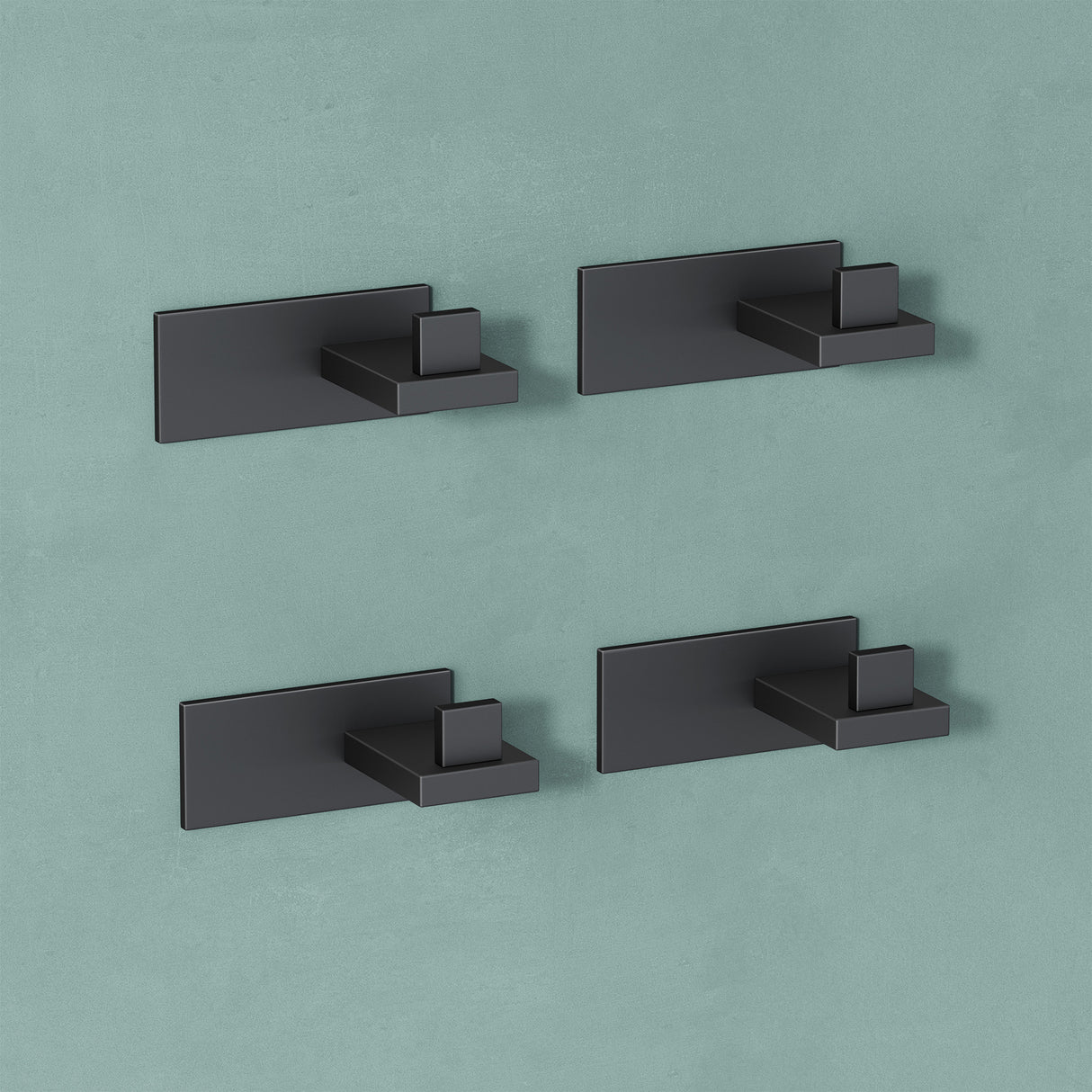 glasvilla Patères Porte-Manteau Mural Crochets Muraux en Acier Inoxydable à Manteaux Stalo-06+Stalo-07