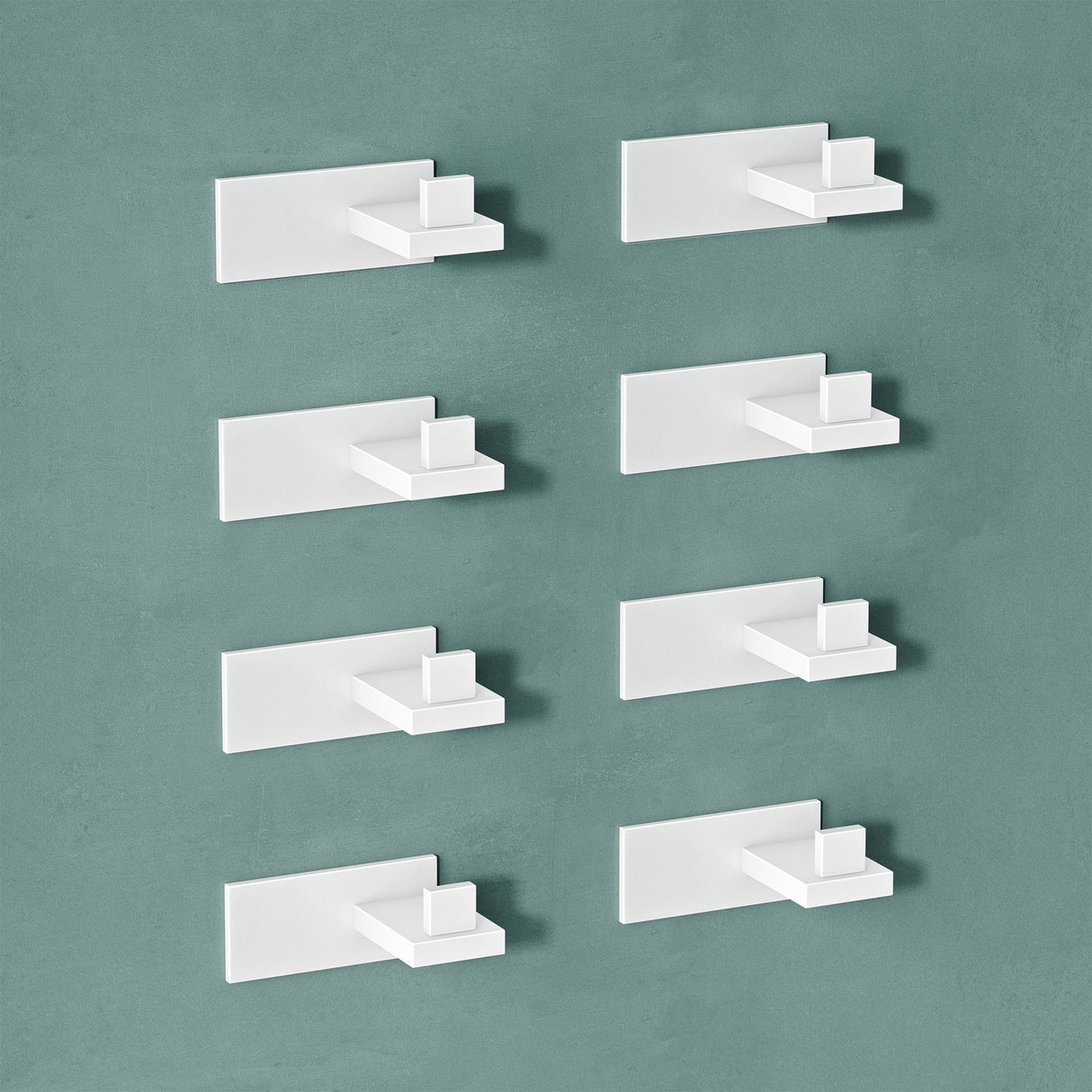 glasvilla Patères Porte-Manteau Mural Crochets Muraux en Acier Inoxydable à Manteaux Stalo-06+Stalo-07