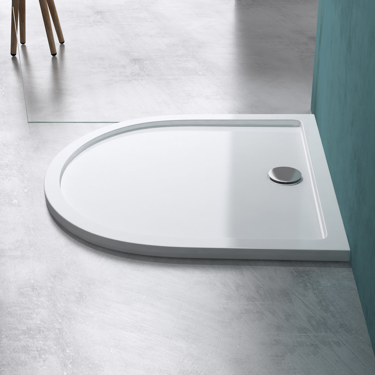 glasvilla Duschtasse Duschwanne de Acrílico Forma: Semicírculo Faro4