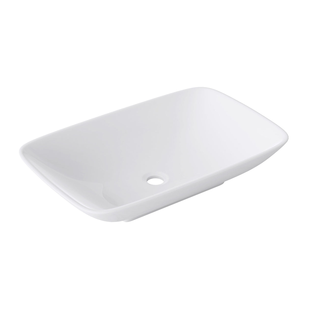 Vasque à poser Glasvilla, modèle Brussels 159 blanc, en céramique avec nano-revêtement