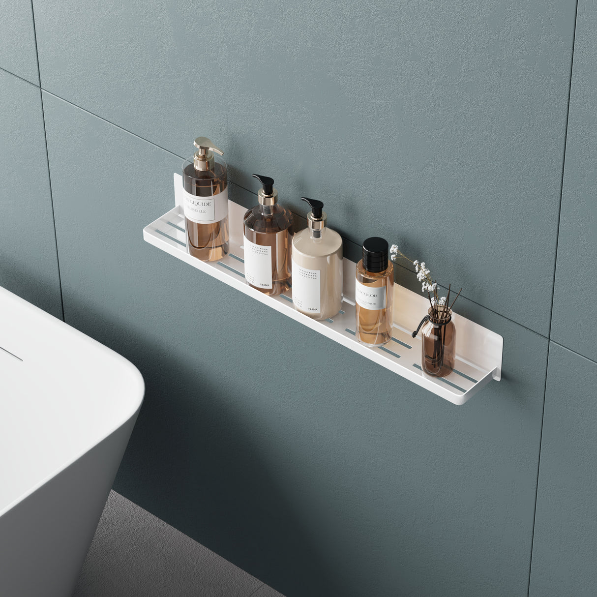 Estante de Ducha Glasvilla Reglo-01 Duschablage Magnética sin Taladro (60 cm)