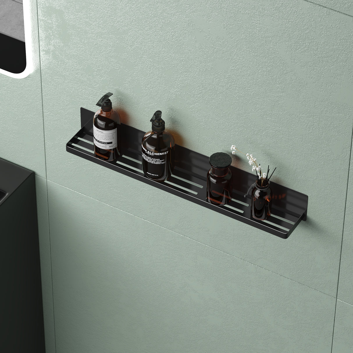 Estante de Ducha Glasvilla Reglo-01 Duschablage Magnética sin Taladro (60 cm)