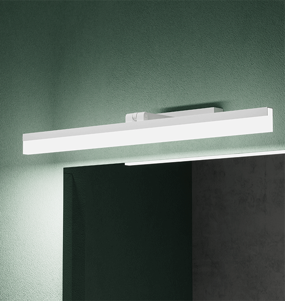 glasvilla Spiegelleuchte 40cm LED Badlampe | Spiegellampe, 6000K Badezimmer Lampe | 180° Drehbar 9W Luxaris