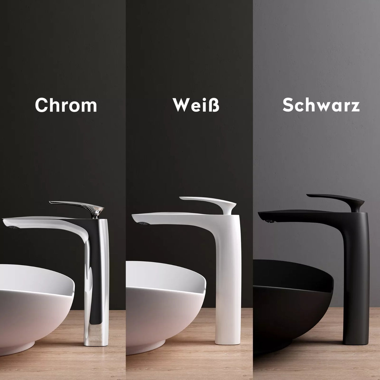 glasvilla Robinet de Salle de Bain Mitigeur Monocommande pour Lavabo Installation de Salle de Bain WAM-7201