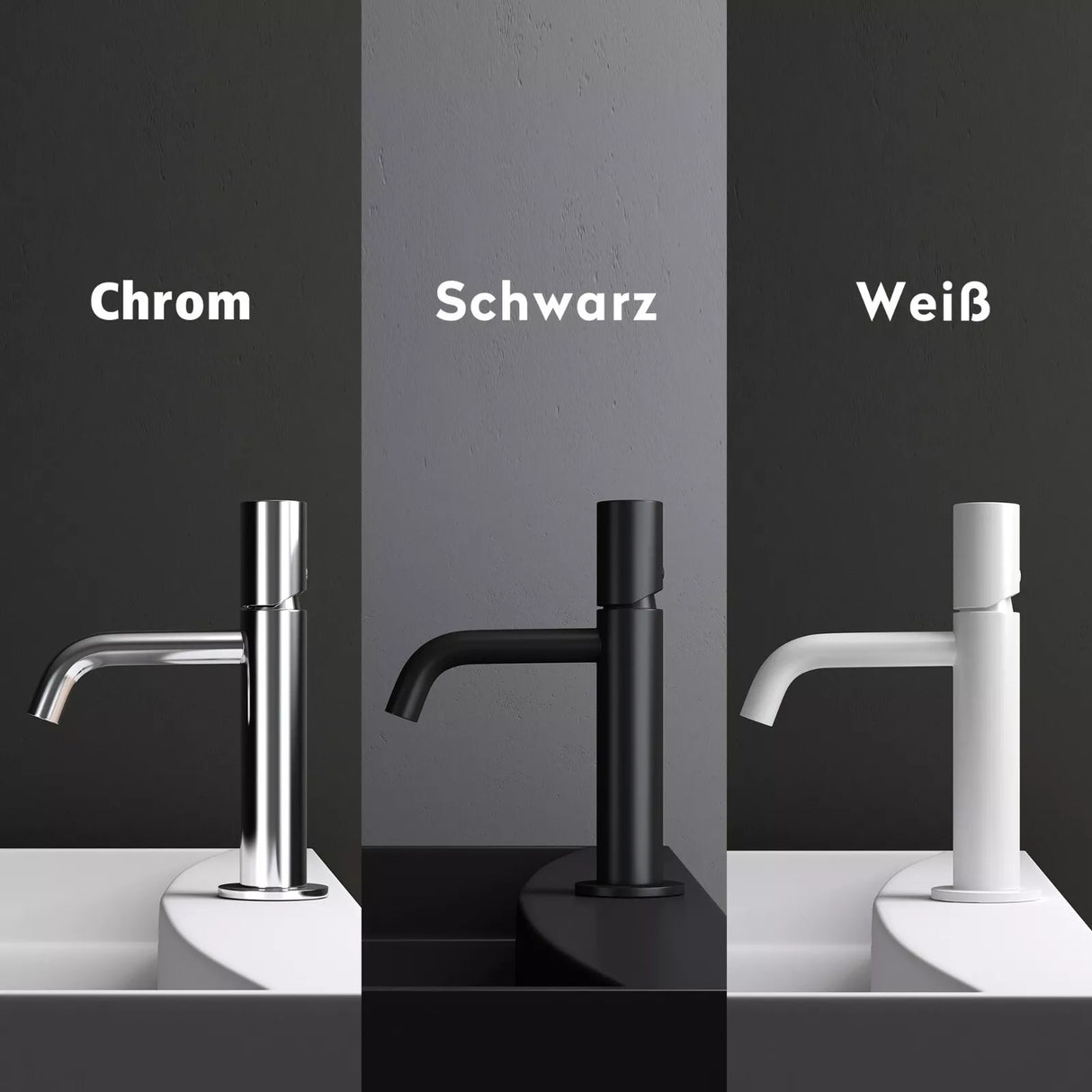 Robinetterie Glasvilla, robinet de salle de bain, robinet d'évier, installations de salle de bain, mitigeur monocommande WAO-7701