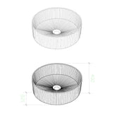 glasvilla Lavabo da Appoggio in Vetro Lavandino Bagno in Vetro Rotondo Lavandino da Appoggio in Vetro