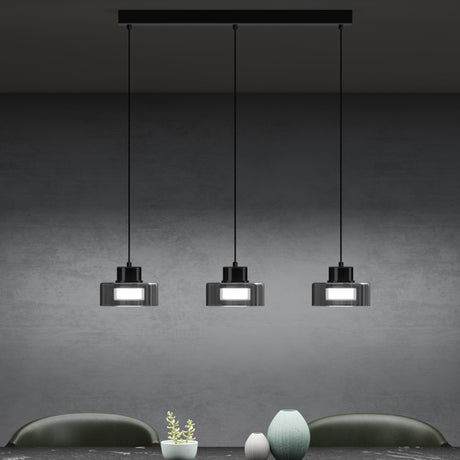 Suspension Glasvilla LED, lampe suspendue réglable avec câble, luminaire suspendu pour salle à manger, salon, chambre à coucher 
