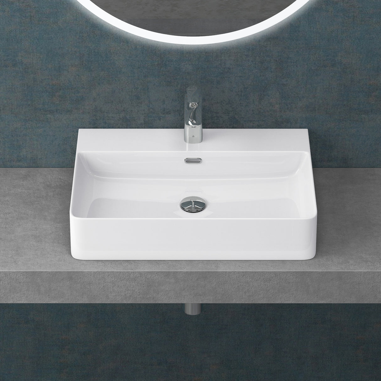 Lavabo de Encimera Glasvilla Meissen201 Cerámica con Recubrimiento Nano