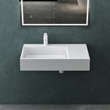 glasvilla Waschbecken Aufsatzwaschbecken Hängewaschbecken aus Mineralguss Col12