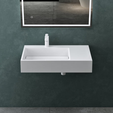 lavabo Glasvilla lavabo de encimera lavabo suspendido de mineral Col12