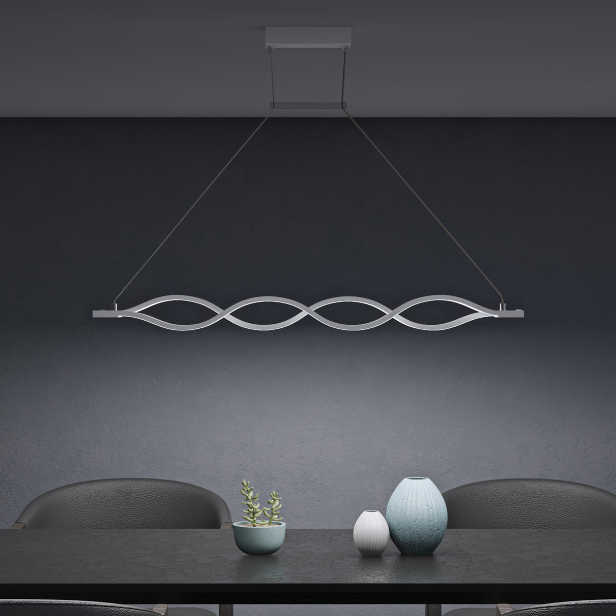 pendelleuchte LED colgante regulable con control remoto cable ajustable lámpara colgante para comedor sala de estar dormitorio