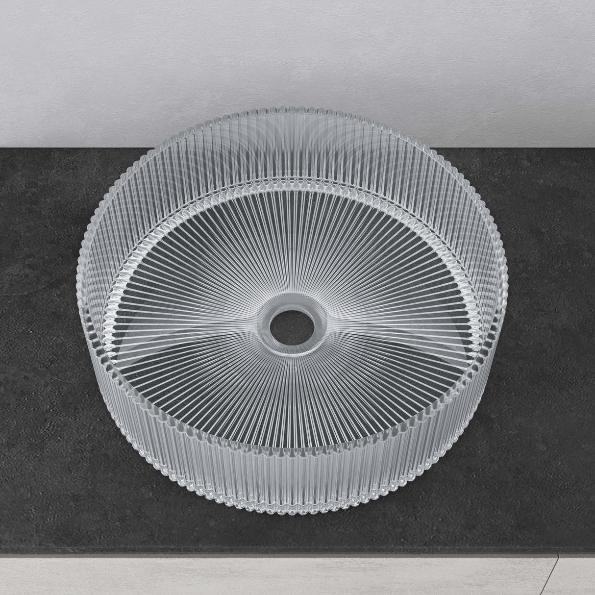 lavabo Glasvilla en verre, vasque à poser, lavabo rond