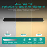 Suspension Glasvilla 100 cm, lampe LED dimmable avec télécommande, température de couleur 3000K/4000K/6000K, câble ajustable, 20 W, idéale pour salle à manger, salon ou chambre.