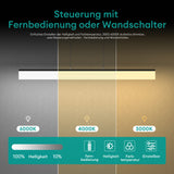 Suspension LED Glasvilla, à intensité variable avec télécommande, 3000K/4000K/6000K, câble ajustable, convient pour la salle à manger, le salon et la chambre.