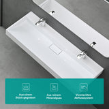 Lavabo Glasvilla Col19 Mineralguss moderno con válvula incluida