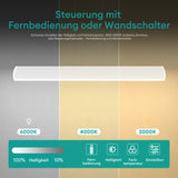 Suspension Glasvilla 100 cm, lampe LED dimmable avec télécommande, température de couleur 3000K/4000K/6000K, câble ajustable, 20 W, idéale pour salle à manger, salon ou chambre.