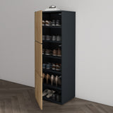 glasvilla Meuble à Chaussures Coffre à Chaussures avec 3 Compartiments LTH 45x36x120 cm Meuble à Chaussures 02