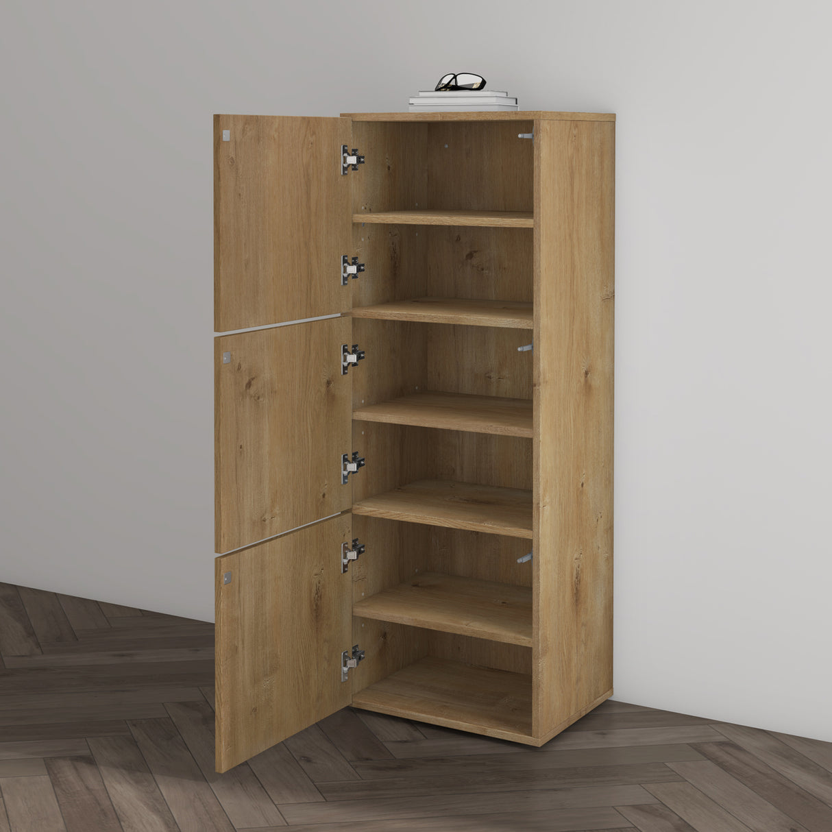 glasvilla Meuble à Chaussures Coffre à Chaussures avec 3 Compartiments LTH 45x36x120 cm Meuble à Chaussures 02