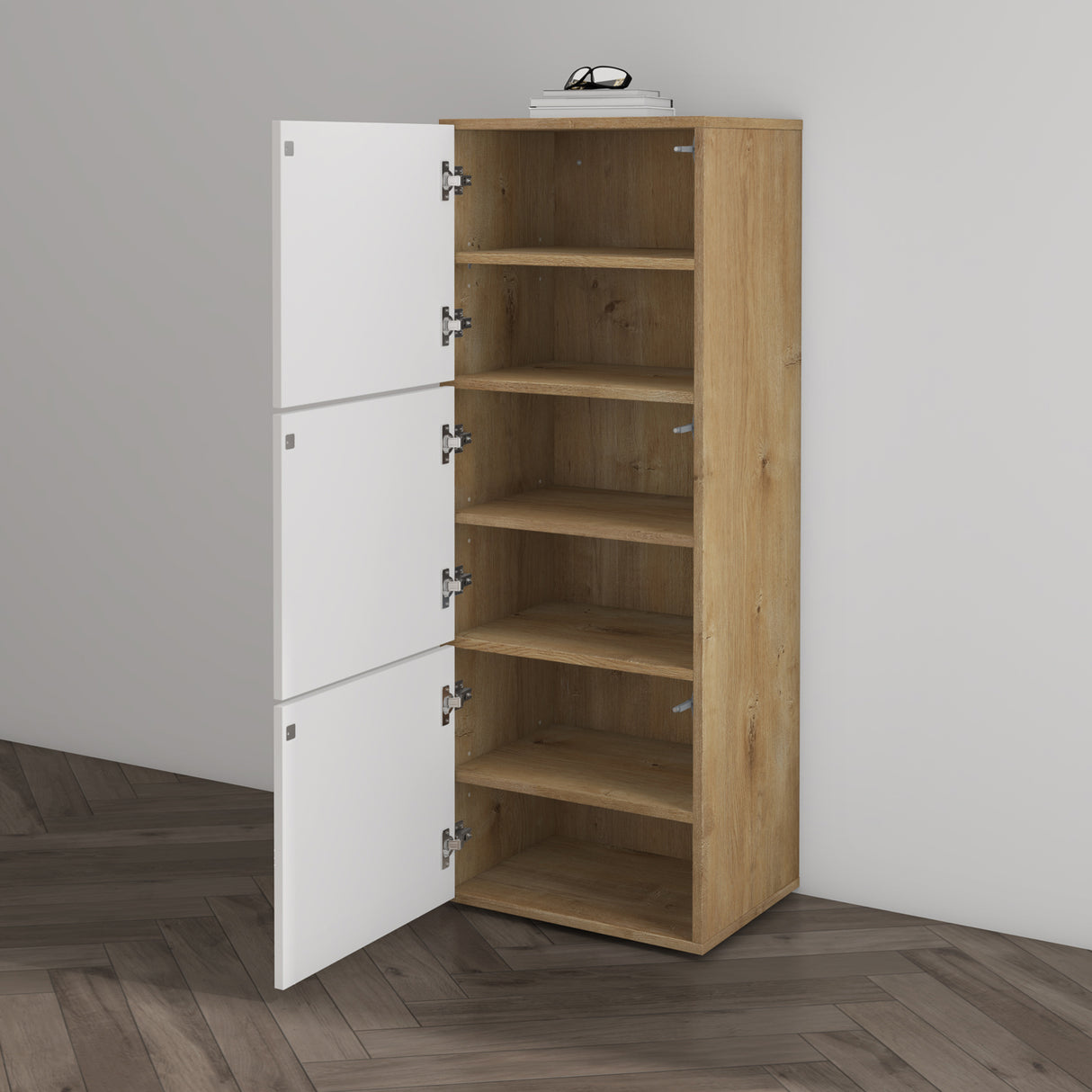 glasvilla Meuble à Chaussures Coffre à Chaussures avec 3 Compartiments LTH 45x36x120 cm Meuble à Chaussures 02