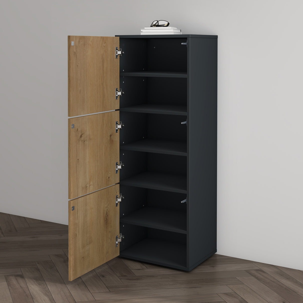 glasvilla Meuble à Chaussures Coffre à Chaussures avec 3 Compartiments LTH 45x36x120 cm Meuble à Chaussures 02