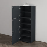 glasvilla Meuble à Chaussures Coffre à Chaussures avec 3 Compartiments LTH 45x36x120 cm Meuble à Chaussures 02