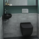 glasvilla Lavabo de invitados WC Lavabo de cerámica con NANO, BTH: 42x28x15cm, Brüssel001