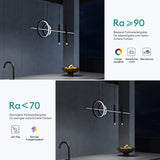 Suspension Glasvilla 100 cm, lampe LED suspendue, design linéaire, 3000K/4000K/6000K, câble réglable, 38W, idéale pour salle à manger, salon ou chambre.