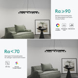 glasvilla Lampadario a Sospensione a Cavo Regolabile Lampada da Soffitto a Sospensione per Sala da Pranzo, Camera da Letto e Soggiorno