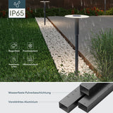 glasvilla Luminaire d’Extérieur ⌀300xH804mm IP65 | Éclairage de Chemin Extérieur | Borne Lumineuse pour Jardin, Lampadaire 3000K | Lampadaire d’Extérieur 6W StellaeLights