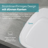 Lavabo Glasvilla, vasque à poser en fonte minérale, meuble-lavabo, espace de lavage, cuvette Col826