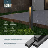 glasvilla Außenleuchte IP65 Wegeleuchte Außen | Außenpollerleuchte für Garten, 3000K Stehlampe Gartenlampe | Außenlampe Standleuchte 5W BaldersLights