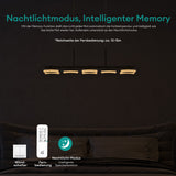 pendelleuchte LED colgante regulable con control remoto cable ajustable lámpara colgante para comedor sala de estar dormitorio