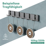 Patères murales Glasvilla sans perçage, porte-manteau mural, crochets muraux en acier inoxydable, barre porte-manteau, crochets Stalo-04+05 