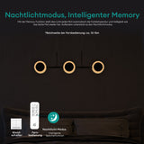 pendelleuchte LED colgante regulable con control remoto cable ajustable lámpara colgante para comedor sala de estar dormitorio