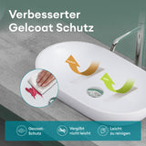 Lavabo Glasvilla, lavabo à poser en fonte minérale, vasque Col808