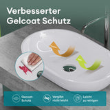 Lavabo Glasvilla, lavabo à poser en fonte minérale, vasque Col808