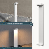 glasvilla Lampe d’Extérieur 10x6x60cm IP65 | Éclairage de Chemin Extérieur | Borne Lumineuse pour Jardin, Lampadaire 3000K | Lampadaire d’Extérieur 6W LumaTorch