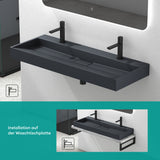 Lavabo Glasvilla Col19 Mineralguss moderno con válvula incluida
