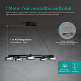 glasvilla Lampadario a Sospensione a Cavo Regolabile Lampada da Soffitto a Sospensione per Sala da Pranzo, Camera da Letto e Soggiorno