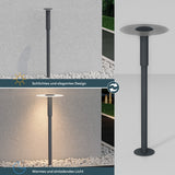glasvilla Luminaire d’Extérieur ⌀300xH804mm IP65 | Éclairage de Chemin Extérieur | Borne Lumineuse pour Jardin, Lampadaire 3000K | Lampadaire d’Extérieur 6W StellaeLights