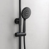 Système de douche Glasvilla avec douchette et pommeau de douche, douche de pluie, kit de fixation murale