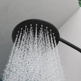 Système de douche Glasvilla avec douchette et pommeau de douche, douche de pluie, kit de fixation murale