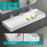 Lavabo Glasvilla Col19 Mineralguss moderno con válvula incluida