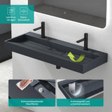 Lavabo Glasvilla Col19 Mineralguss moderno con válvula incluida